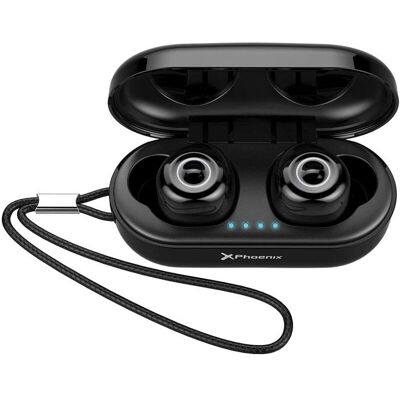 Fones de ouvido Bluetooth Phoenix Tpro - Sem fio, Realtek, IPX7 - 15H Fones de ouvido Bluetooth Phoenix Tpro - Sem fio, Realtek, IPX7 - 15H