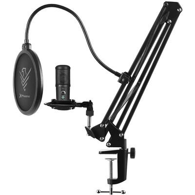Microphone Phoenix STREAMCAST PRO U - Cardioïde, USB, Noir - Publicité Microphone Phoenix STREAMCAST PRO U - Cardioïde, USB, Noir - Publicité