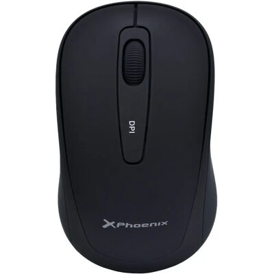 Mouse sem fio Phoenix M250 - Óptico, Preto, 1600 dpi Mouse sem fio Phoenix M250 - Óptico, Preto, 1600 dpi