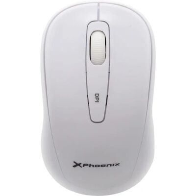 Mouse óptico sem fio Phoenix M250 - DPI ajustável - Cliques silenciosos Mouse óptico sem fio Phoenix M250 - DPI ajustável - Cliques silenciosos
