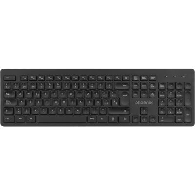 Tastiera Wireless Phoenix K200 - Qwerty Spagnolo - Ergonomica - Compatibile con Linux Tastiera Wireless Phoenix K200 - Qwerty Spagnolo - Ergonomica - Compatibile con Linux