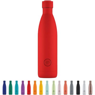 Cool Bottles RVS Thermobidon Vivid - Rood - 750ml Cool Bottles RVS Thermobidon Vivid - Rood - 750ml