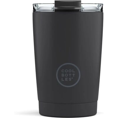 Cool Bottles Mono Mug de Voyage Noir - Mug de Voyage - Publicité Cool Bottles Mono Mug de Voyage Noir - Mug de Voyage - Publicité