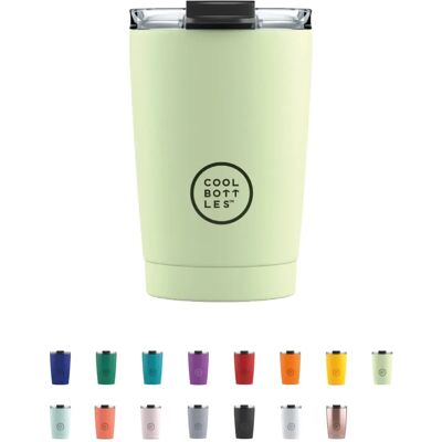 Cool Bottles Zöld Pastell Hőszigetelt Utazó Bögre Cool Bottles Zöld Pastell Hőszigetelt Utazó Bögre