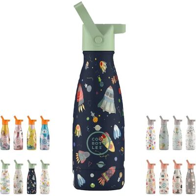 Cool Bottles Gyerek Sötétkék 3D Rozsdamentes Acél Gyerekpalack - Gyermek termosz Cool Bottles Gyerek Sötétkék 3D Rozsdamentes Acél Gyerekpalack - Gyermek termosz