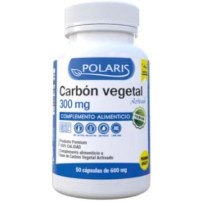 Carbón Vegetal Activado Polaris - 50 Cápsulas - Complemento Alimenticio Carbón Vegetal Activado Polaris - 50 Cápsulas - Complemento Alimenticio