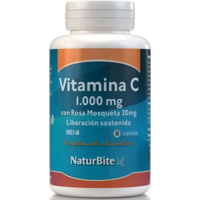 Naturbite Vitamin C mit Hagebutte 1000mg - Nahrungsergänzung Naturbite Vitamin C mit Hagebutte 1000mg - Nahrungsergänzung
