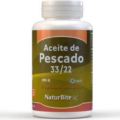 Naturbite Aceite de Pescado 1000mg 33/22 - Cápsulas de aceite de pescado Naturbite Aceite de Pescado 1000mg 33/22 - Cápsulas de aceite de pescado