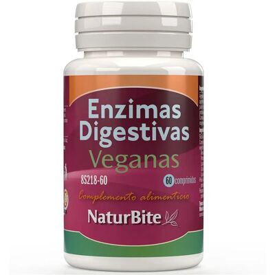 Naturbite Vegane Verdauungsenzyme - 60 Tabletten Naturbite Vegane Verdauungsenzyme - 60 Tabletten