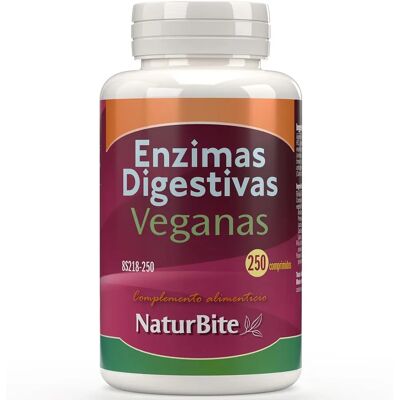 Naturbite Vegane Verdauungsenzyme - 250 Tabletten Naturbite Vegane Verdauungsenzyme - 250 Tabletten