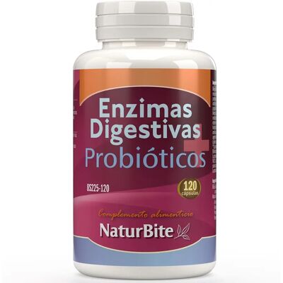 Naturbite Verdauungsenzyme - Probiotika 120 Kapseln Naturbite Verdauungsenzyme - Probiotika 120 Kapseln