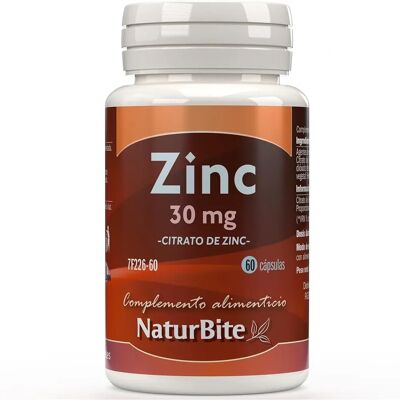 Naturbite Zinkcitrat 30mg - Nahrungsergänzungsmittel Naturbite Zinkcitrat 30mg - Nahrungsergänzungsmittel