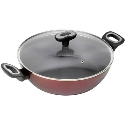 JATA TF928 Suppentopf - 3,6L, Rot, Aluminium JATA TF928 Suppentopf - 3,6L, Rot, Aluminium