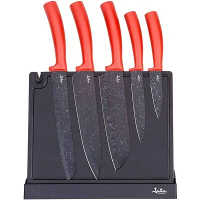 JATA Keukenmessen Set - 5 Stuks met Magnetisch Bord JATA Keukenmessen Set - 5 Stuks met Magnetisch Bord