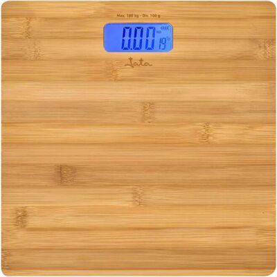 Balance Numérique Salle De Bain Jata - Capacité 180 Kg - Écran LCD Bleu Balance Numérique Salle De Bain Jata - Capacité 180 Kg - Écran LCD Bleu