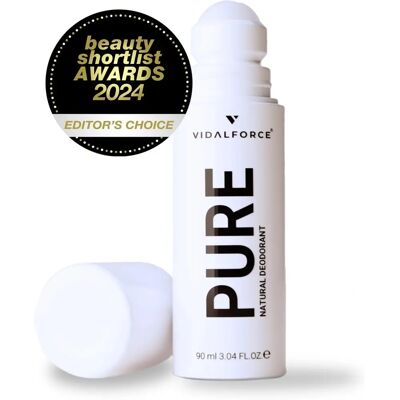 VIDALFORCE - Pure - 90ml - Bio - Déodorant - Publicité VIDALFORCE - Pure - 90ml - Bio - Déodorant - Publicité