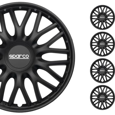 BigBuy Black 14-inch Car Hubcap - Set of 4 BigBuy Black 14-inch Car Hubcap - Set of 4