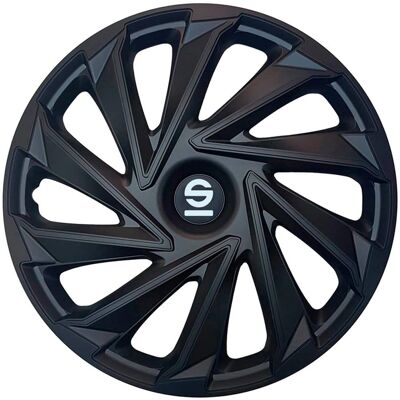Housses de roue noires Sparco Varese 14 pouces - couvre-roues Housses de roue noires Sparco Varese 14 pouces - couvre-roues