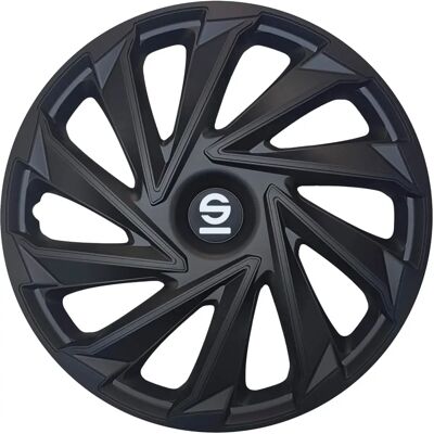 Sparco Varese 15 Black Wheel Covers - Wheel Covers Sparco Varese 15 Black Wheel Covers - Wheel Covers