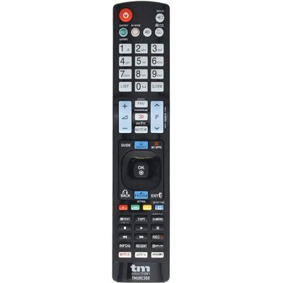LG Modelo TMURC300 Controle Remoto Universal Preto - Controle Remoto LG Modelo TMURC300 Controle Remoto Universal Preto - Controle Remoto