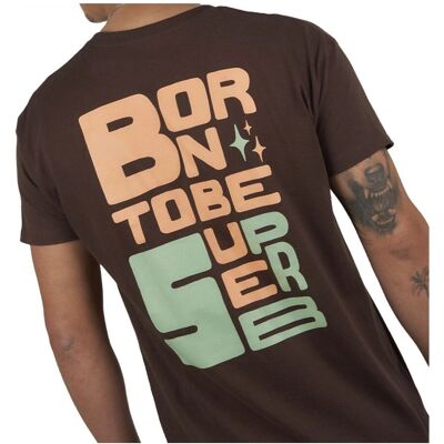 Superb Brown Born To Be SPRBCA-2202 T-Shirt - Short Sleeve, Cotton, Round Neck Superb Brown Born To Be SPRBCA-2202 T-Shirt - Short Sleeve, Cotton, Round Neck