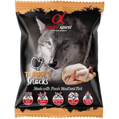 Alpha Spirit - Turkey 50 g - Senza cereali - Snack per cani Alpha Spirit - Turkey 50 g - Senza cereali - Snack per cani