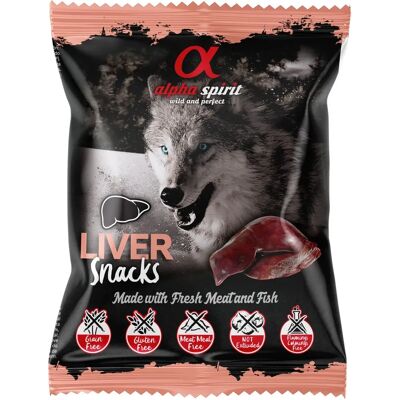 Alpha Spirit - Snack de Fígado - Fígado - 50 g - Petisco para cães Alpha Spirit - Snack de Fígado - Fígado - 50 g - Petisco para cães