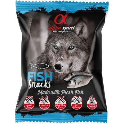 Snack di pesce Alpha Spirit per cani e gatti - 50g Snack di pesce Alpha Spirit per cani e gatti - 50g