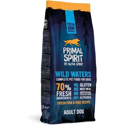 Primal Spirit Wild Waters koiranruoka - 70% Tuore Kala ja Kanaa Primal Spirit Wild Waters koiranruoka - 70% Tuore Kala ja Kanaa