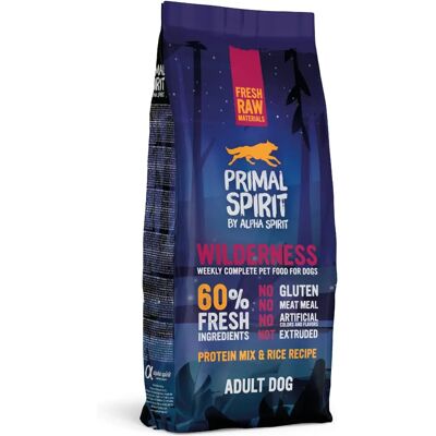 Primal Spirit Wilderness hundmat - Komplett, Glutenfri, 12kg Primal Spirit Wilderness hundmat - Komplett, Glutenfri, 12kg