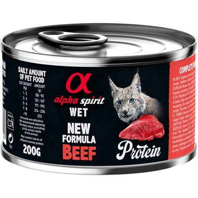 Alpha Spirit Feline Ternera Lattine 6X200g - Cibo per gatti Alpha Spirit Feline Ternera Lattine 6X200g - Cibo per gatti
