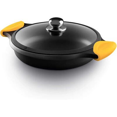 Castey Yellow Line 28cm Sauteuse Antiadhésive - Ustensile de Cuisine Castey Yellow Line 28cm Sauteuse Antiadhésive - Ustensile de Cuisine