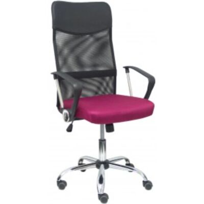 Silla de Oficina PIQUERAS Y CRESPO - Respaldo de malla, Asiento acolchado, Negro Pardo Silla de Oficina PIQUERAS Y CRESPO - Respaldo de malla, Asiento acolchado, Negro Pardo