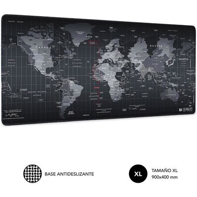 Subblim Modelo SUB-MP-01PUW01 Tapete de rato preto de borracha antideslizante - Mouse pad Subblim Modelo SUB-MP-01PUW01 Tapete de rato preto de borracha antideslizante - Mouse pad