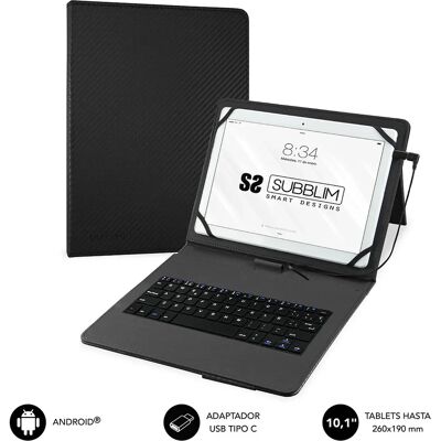 Subblim SUB-KT1-USB001 Tastaturhülle für 10,1-Zoll Android-Tablets Subblim SUB-KT1-USB001 Tastaturhülle für 10,1-Zoll Android-Tablets