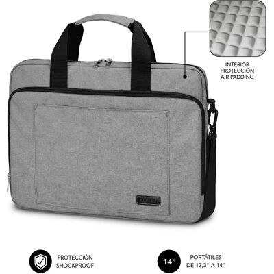 Custodia per laptop Subblim SUBLB4APLB01 Grigia 14" Custodia per laptop Subblim SUBLB4APLB01 Grigia 14"