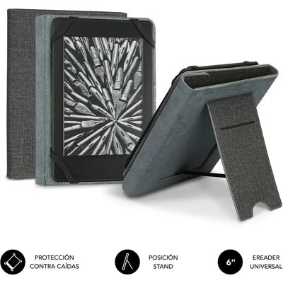 Subblim Grau 6'' e-Book Hülle - Sicherer Stand Subblim Grau 6'' e-Book Hülle - Sicherer Stand