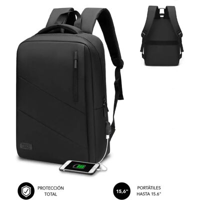 Mochila para portátil negra Subblim 15,6" con Power Bank Mochila para portátil negra Subblim 15,6" con Power Bank