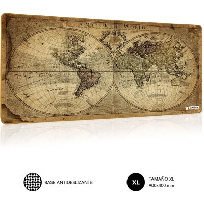 Mouse Pad Vintage World XL - Subblim SUBMP-01PUW03 Mouse Pad Vintage World XL - Subblim SUBMP-01PUW03