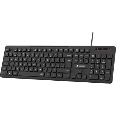Teclado preto em espanhol SUBBLIM SUBKBC-0SSK50 - Teclado Teclado preto em espanhol SUBBLIM SUBKBC-0SSK50 - Teclado