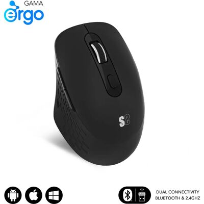 Mouse Bluetooth USB Subblim SUBMO-EDCUR01 Preto - Mouse Mouse Bluetooth USB Subblim SUBMO-EDCUR01 Preto - Mouse