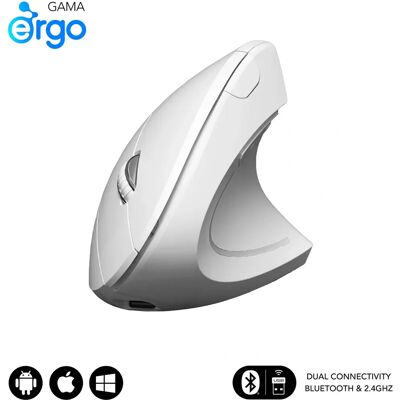 Subblim SUBMO-EDGVW02 Blanco - Ratón - Ergonómico - 1600 DPI - Inalámbrico Bluetooth Subblim SUBMO-EDGVW02 Blanco - Ratón - Ergonómico - 1600 DPI - Inalámbrico Bluetooth