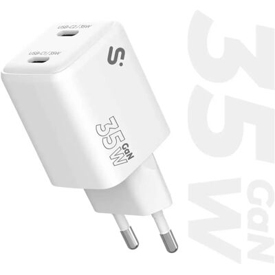 SUBBLIM SUBCHG-6G3520 - Caricabatterie per cellulare - Bianco - Ricarica rapida SUBBLIM SUBCHG-6G3520 - Caricabatterie per cellulare - Bianco - Ricarica rapida