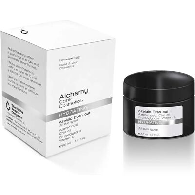 Alchemy Care Cosmetics Evan Out - Crème Hydratante à l'Acide Azélaïque - Publicité Alchemy Care Cosmetics Evan Out - Crème Hydratante à l'Acide Azélaïque - Publicité