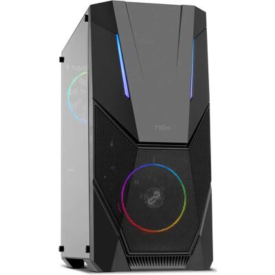 Caja PC NOX Infinity Delta Midi Tower - Negro ARGB RGB Caja PC NOX Infinity Delta Midi Tower - Negro ARGB RGB