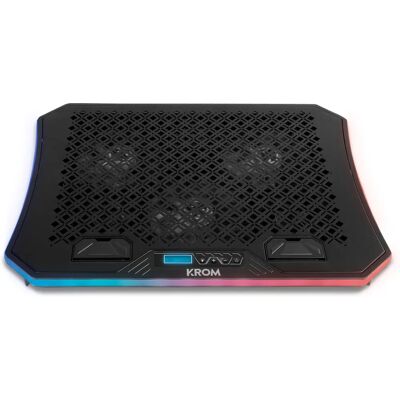 Krom Kooler RGB Laptop-Kühler 19" - Gaming & Leise Lüfter Krom Kooler RGB Laptop-Kühler 19" - Gaming & Leise Lüfter