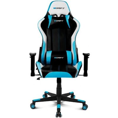 Chaise Gaming DRIFT DR175BLUE - Réglable, 150kg Support - Publicité Chaise Gaming DRIFT DR175BLUE - Réglable, 150kg Support - Publicité