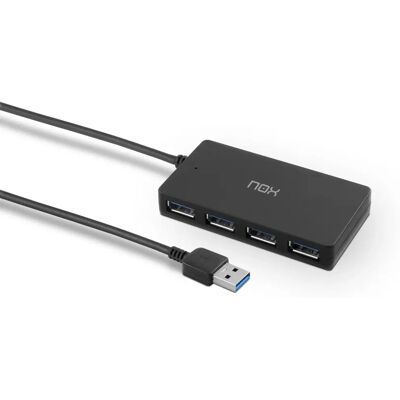 Nox Hub USB - 4 Portas, USB 3.2, Preto - Hub USB Nox Hub USB - 4 Portas, USB 3.2, Preto - Hub USB