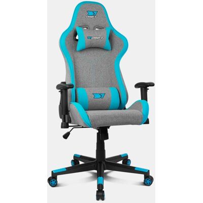 Chaise Gaming DRIFT DR90 PRO - Bleu, Gris - Max 150kg - Publicité Chaise Gaming DRIFT DR90 PRO - Bleu, Gris - Max 150kg - Publicité