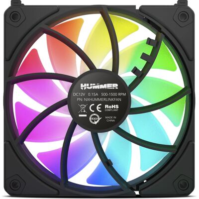 NOX Hummer NXHUMMERELINKBK - Sistema de refrigeração para computador - Preto NOX Hummer NXHUMMERELINKBK - Sistema de refrigeração para computador - Preto